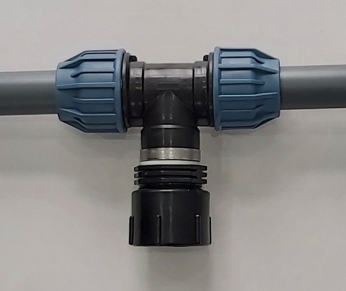 (Bild für) IBC Adapter PE-Rohr T-Stück 50 mm